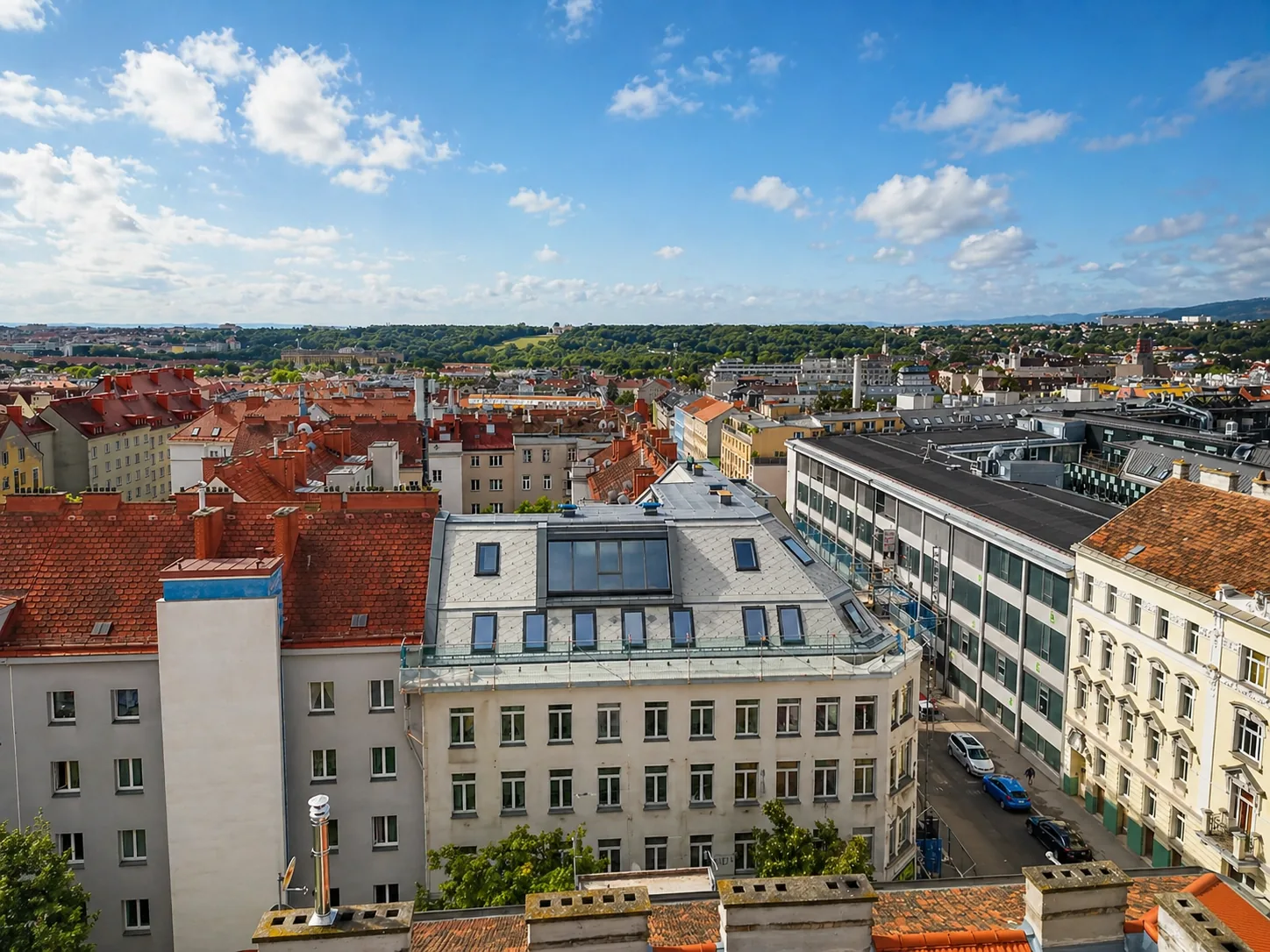 Aussicht nach Süden – Schönbrunn