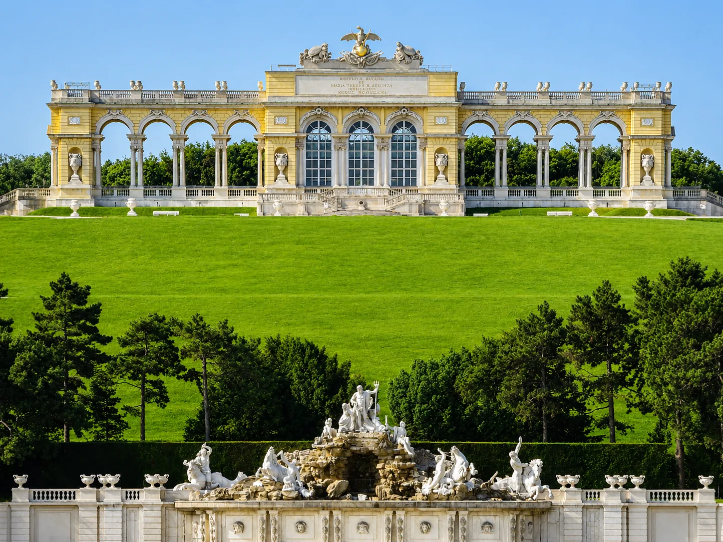 Gloriette über dem Schönbrunner Hügel